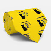 Warnungskatze Krawatte (Gerollt)