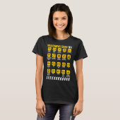 Warnzeichen 101 Vorsichtsmaßnahmen Spaß T-Shirt (Vorne ganz)