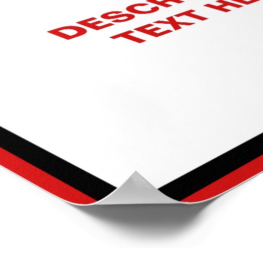 Warnzeichen 11x14 Benutzerdefiniertes Poster (Ecke)