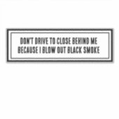 WARNZEICHEN AUFKLEBER (Vorderseite)