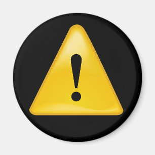 Warnzeichen-Ausrufezeichen Magnet