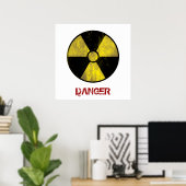 Warnzeichen | Cool Grunge Poster (Heimbüro)