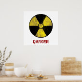 Warnzeichen | Cool Grunge Poster (Küche)