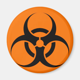 Warnzeichen für Biogefahr oder Biogefährdung - Ora Magnet