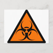 Warnzeichen für Biogefahr oder Biogefährdung - Ora Postkarte (Vorderseite)