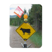 Warnzeichen für das Überschreiten von Rindern, Uta Magnet (Vertikal)