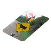 Warnzeichen für das Überschreiten von Rindern, Uta Magnet (Linke Seite)