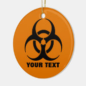 Warnzeichen für die benutzerdefinierte Sicherheit Keramikornament (Links)