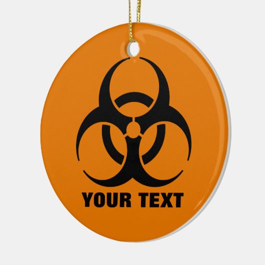 Warnzeichen für die benutzerdefinierte Sicherheit  Keramikornament (Links)