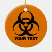 Warnzeichen für die benutzerdefinierte Sicherheit Keramikornament (Hinten)