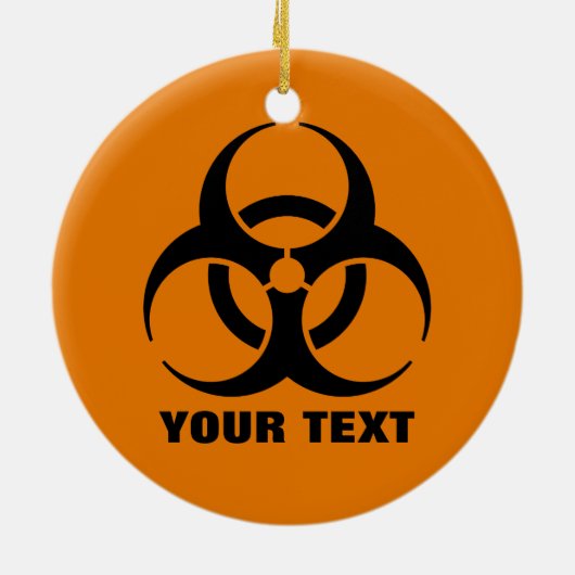 Warnzeichen für die benutzerdefinierte Sicherheit  Keramikornament (Hinten)