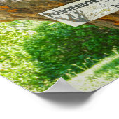 Warnzeichen für Giftholz Poster (Ecke)