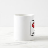 Warnzeichen für Koffein Kaffeetasse (Mittel)