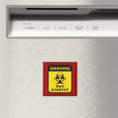 Warnzeichen für Mad Scientists Magnet (In Situ (Geschirrspüler))