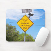 Warnzeichen für niedrige Fliegenklingeln Mousepad (Mit Mouse)