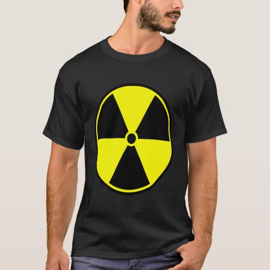 Warnzeichen für radioaktive Strahlung T-Shirt (Vorderseite)