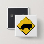 Warnzeichen für Straßenfahrzeuge Button (Vorne & Hinten)