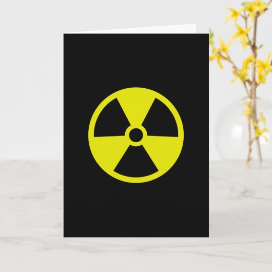 Warnzeichen Karte (Gelbe Blume)