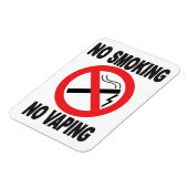Warnzeichen "Kein Rauchen" Magnet (Linke Seite)