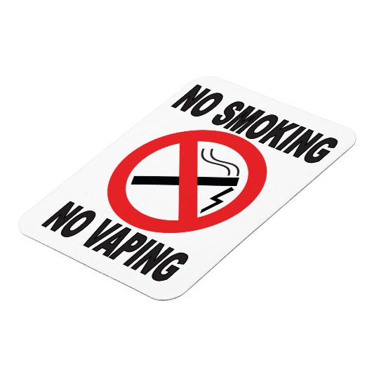 Warnzeichen "Kein Rauchen" Magnet (Linke Seite)