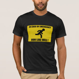 Warnzeichen - lassen Sie sehr viel laufen T-Shirt