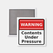 Warnzeichen Magnet (Vorderseite/Rückseite)