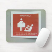 Warnzeichen Mousepad (Mit Mouse)