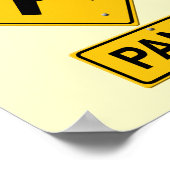 Warnzeichen Poster (Ecke)