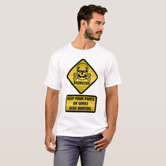 Warnzeichen - Rednecken T-Shirt (Vorne ganz)