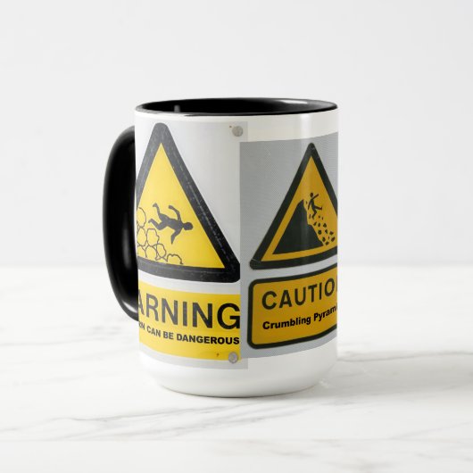 Warnzeichen-Tasse Tasse (Vorderseite Links)