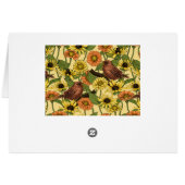 Warnzeichen und Blume, blassgelb (Rückseite Horizontal)