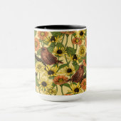 Warnzeichen und Blume, blassgelb Tasse (Zentrum)