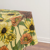 Warnzeichen und Blume, blassgelb Tischdecke (Beispiel)