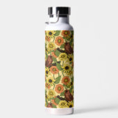 Warnzeichen und Blume, blassgelb Trinkflasche (Rechts)