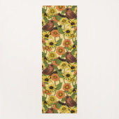 Warnzeichen und Blume, blassgelb Yogamatte (Vorderseite)