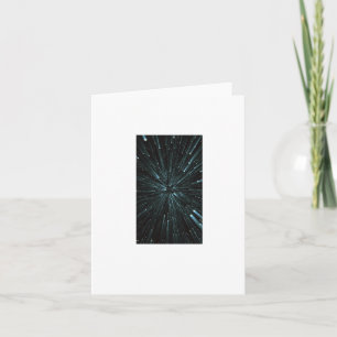 Warp-Speed-Aufkleber Karte