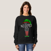 Warped Elf Family Matching Group Christmas Squ Sweatshirt (Vorne ganz)