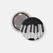 Warped Piano Keys Magnet (Vorderseite/Rückseite)