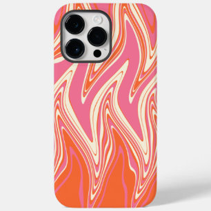 Warpfarben - Rosa, Orange und Creme Case-Mate iPhone 14 Pro Max Hülle