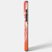 Warpfarben - Rosa, Orange und Creme Case-Mate iPhone Hülle (Rückseite / Links)
