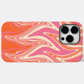 Warpfarben - Rosa, Orange und Creme Case-Mate iPhone Hülle (Rückseite (Horizontal))