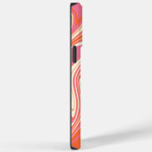 Warpfarben - Rosa, Orange und Creme Case-Mate iPhone Hülle (Rückseite / Rechts)