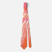 Warpfarben - Rosa, Orange und Creme Krawatte (Vorderseite)