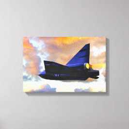 WARPLANE DARSTELLUNG ÜBER Convair F2Y Sea Dart Leinwanddruck