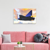 WARPLANE DARSTELLUNG ÜBER Convair F2Y Sea Dart Leinwanddruck (Insitu (Wohnzimmer))