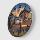 WarpPferd Große Wanduhr (Winkel)