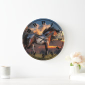 WarpPferd Große Wanduhr (Zuhause)