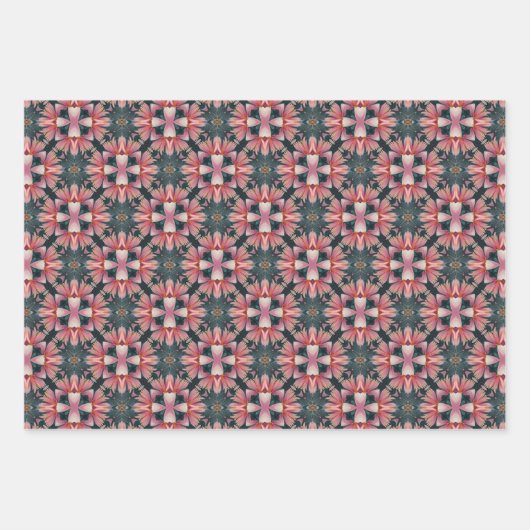 WARPPPAPIER - 3 SCHATTEN WASSERFARBENFARBENFARBPIN GESCHENKPAPIER SET (Vorderseite)