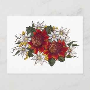 Warratha Flannel Blume Postkarte