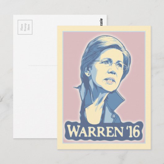 Warren '16 postkarte (Vorne/Hinten)